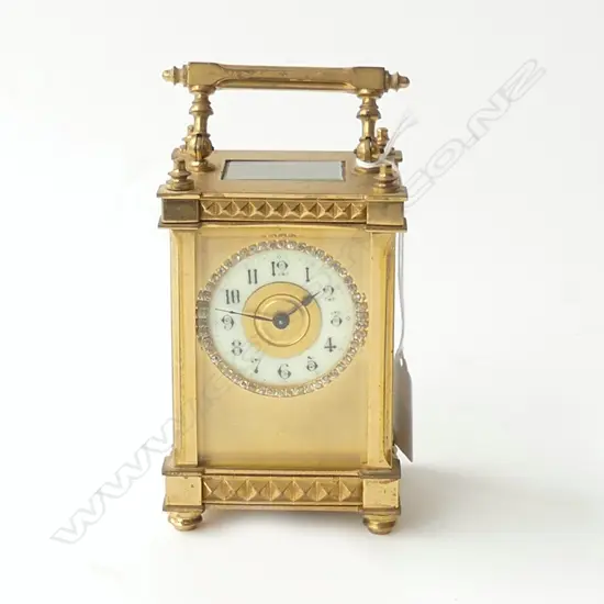 CARRIAGE CLOCK w. KEY H.125mm RUNNING
