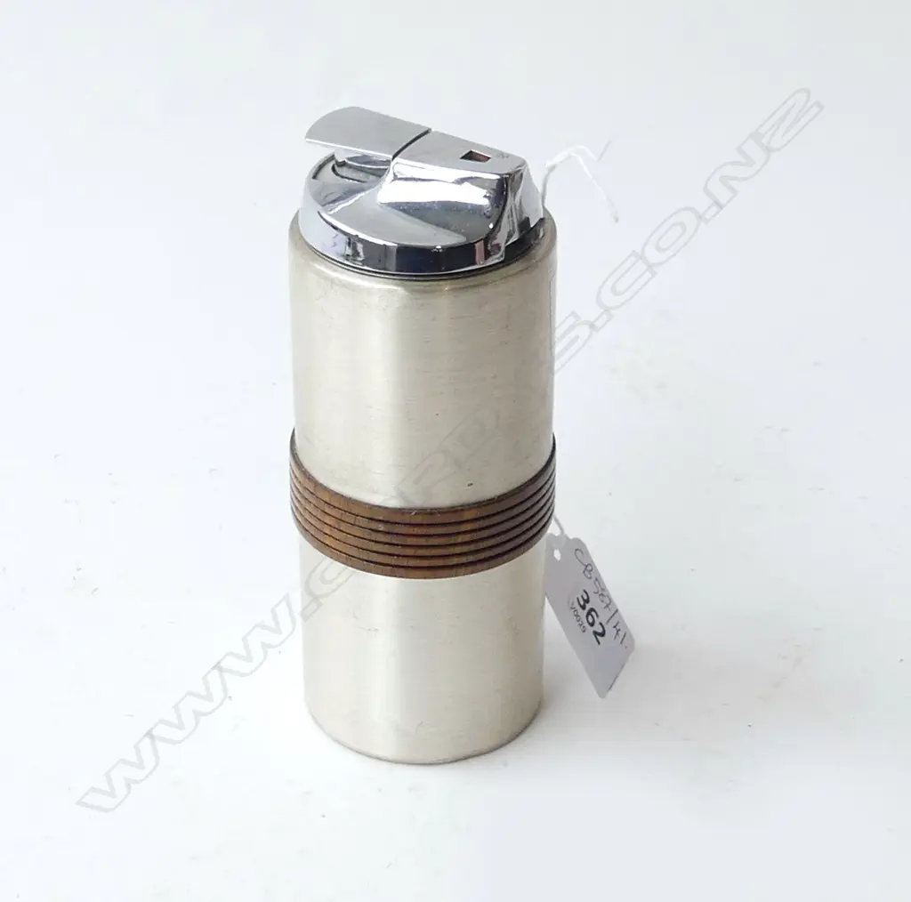 800 SILVER RONSON FLINT TABLE LIGHTER H.135mm Image 1++