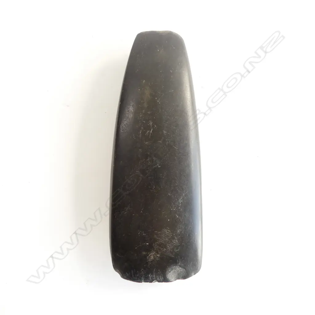 Y1355 REG. MAORI PRE-EUROPEAN STONE TOKI. L.137mm Māori Artefact registered collector's only Image 1++