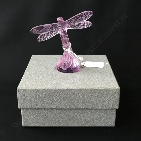 LALIQUE DRAGONFLY H.90mm, boxed