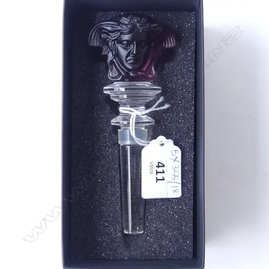 ROSENTHAL VERSACE STOPPER H.130mm, BOXED repaired