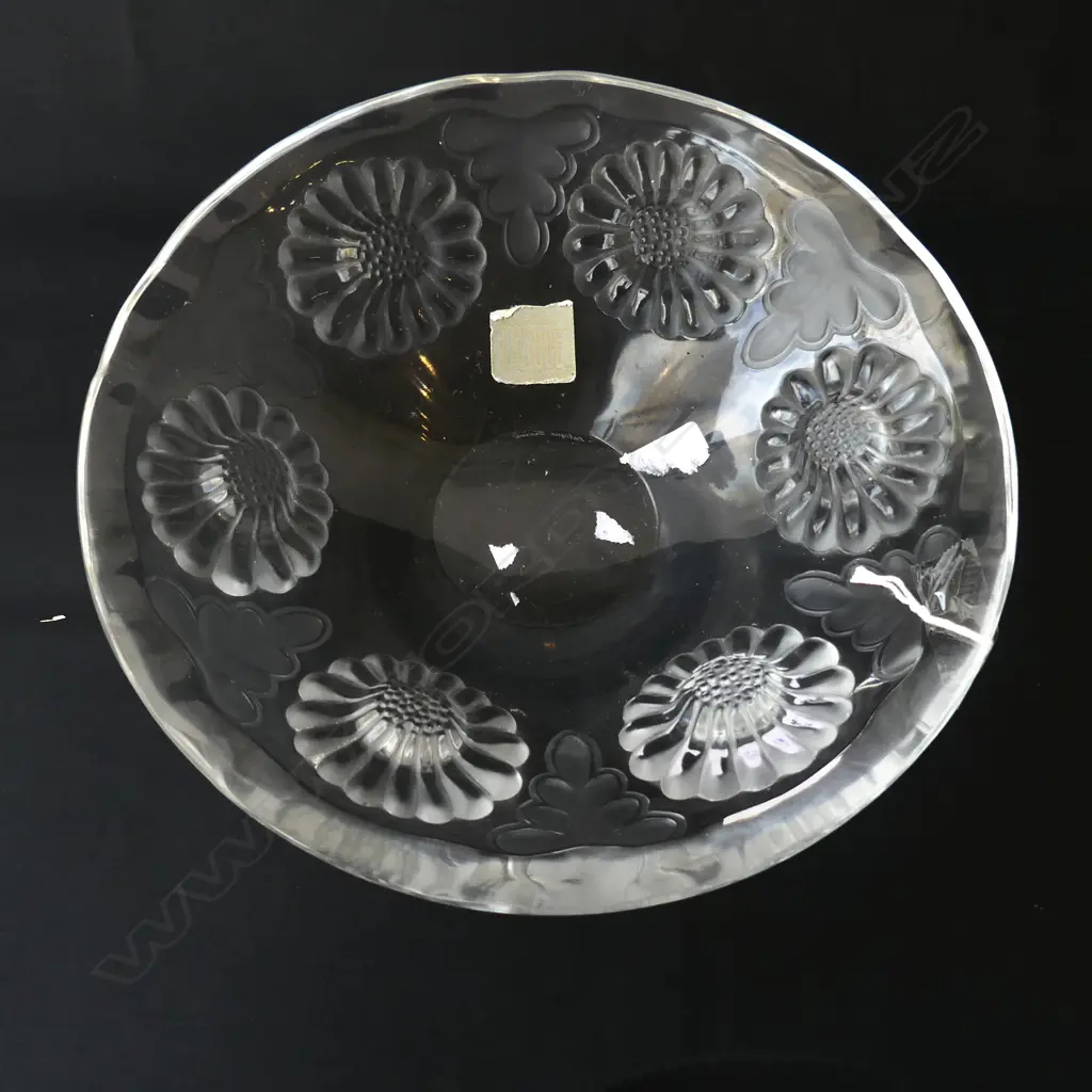 LALIQUE CRYSTAL BOWL 245mm dia Image 1++