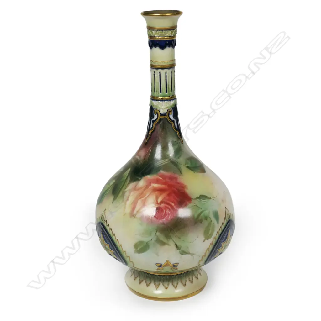 A c.1900 Hadley's Worcester tall specimen vase, Image 1++