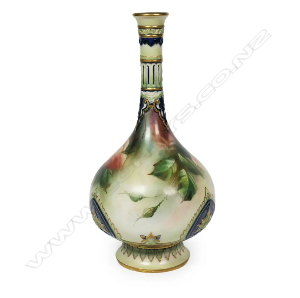 A c.1900 Hadley's Worcester tall specimen vase, Image 1++