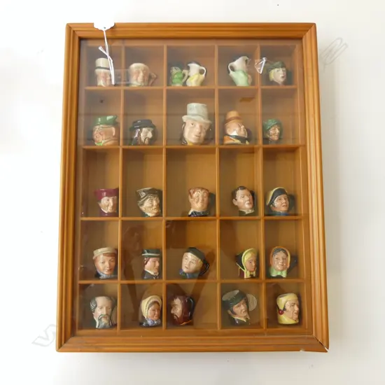 ASST. CHARACTER JUGS, IN CASE 385x310mm