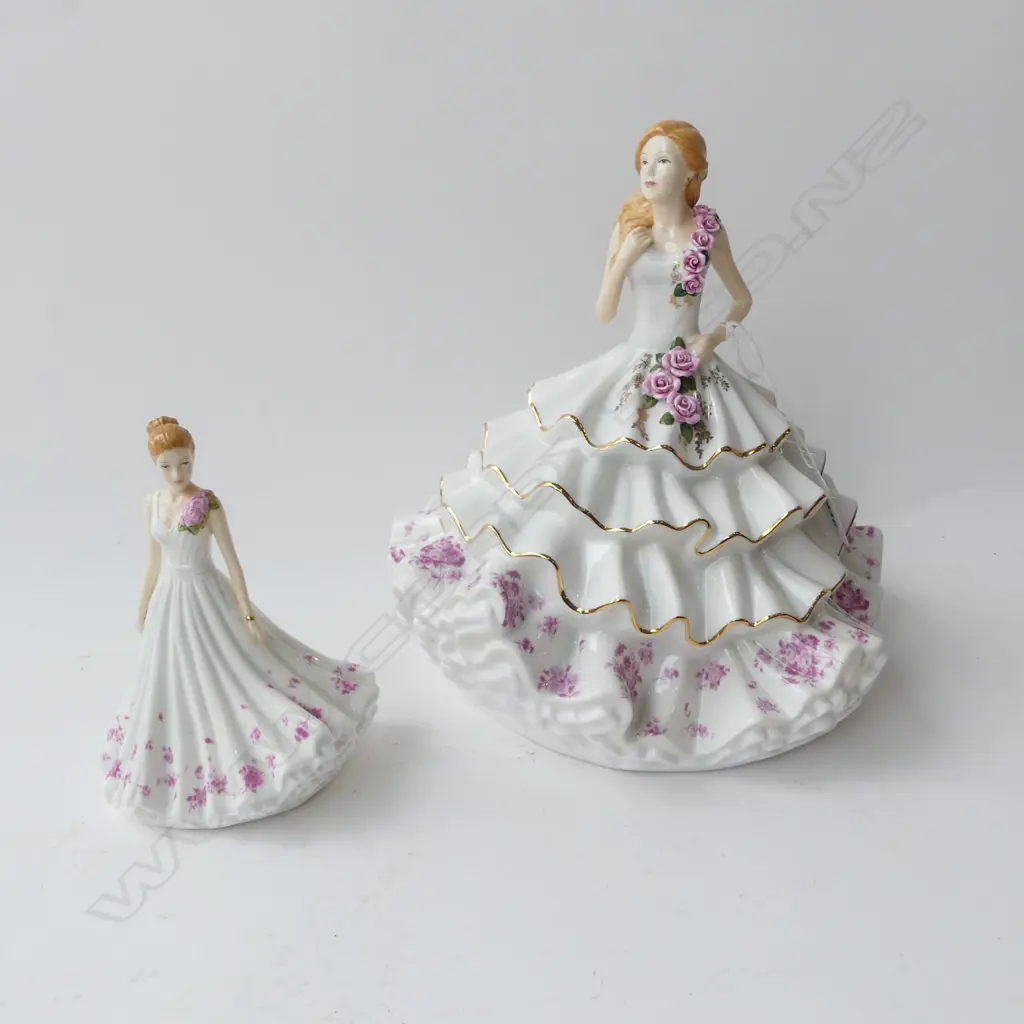 2 ROYAL DOULTON FIGURINES, VICTORIA & VICKY H.240mm, BOXED Image 1++