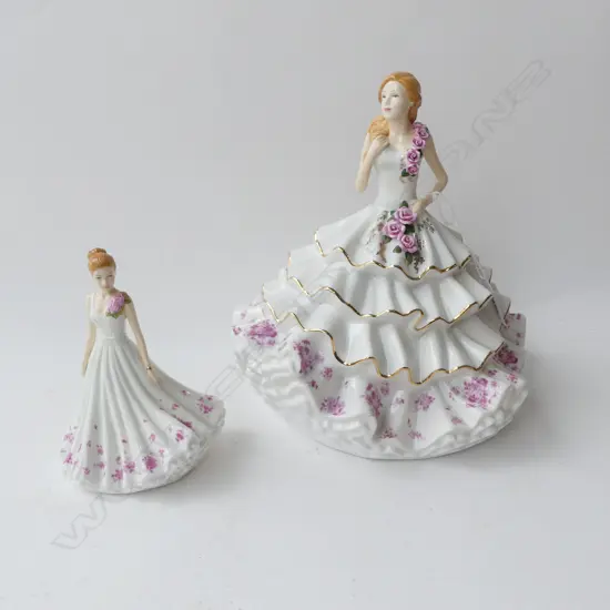 2 ROYAL DOULTON FIGURINES, VICTORIA & VICKY H.240mm, BOXED