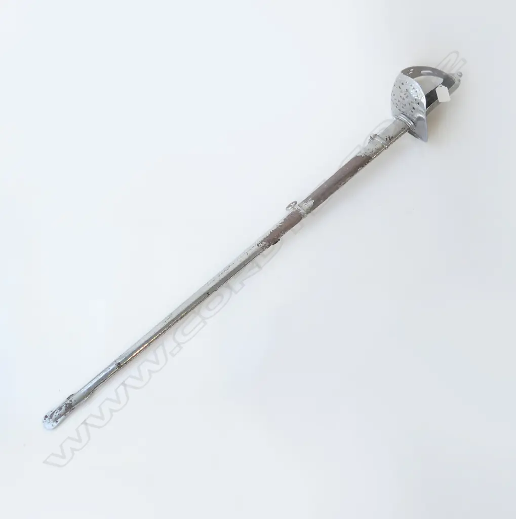 1897 PATTERN EDWARD 7TH DRESS SWORD,LATER CHROMING ( NEEDS ATTENTION) SHAGREEN GRIP. L.1000mm Image 1++