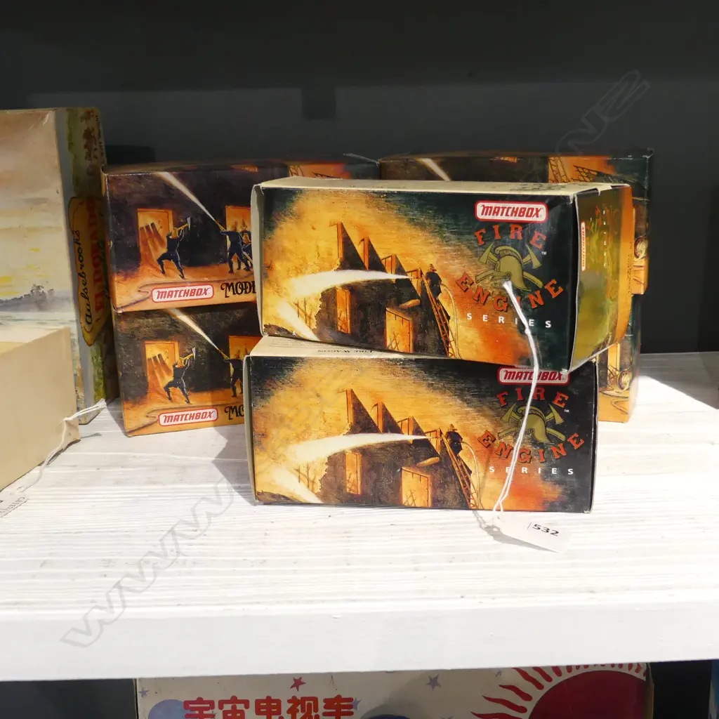 6 MATCHBOX 'MODELS OF YESTERYEAR' FIRE ENGINES, BOXED Image 1++