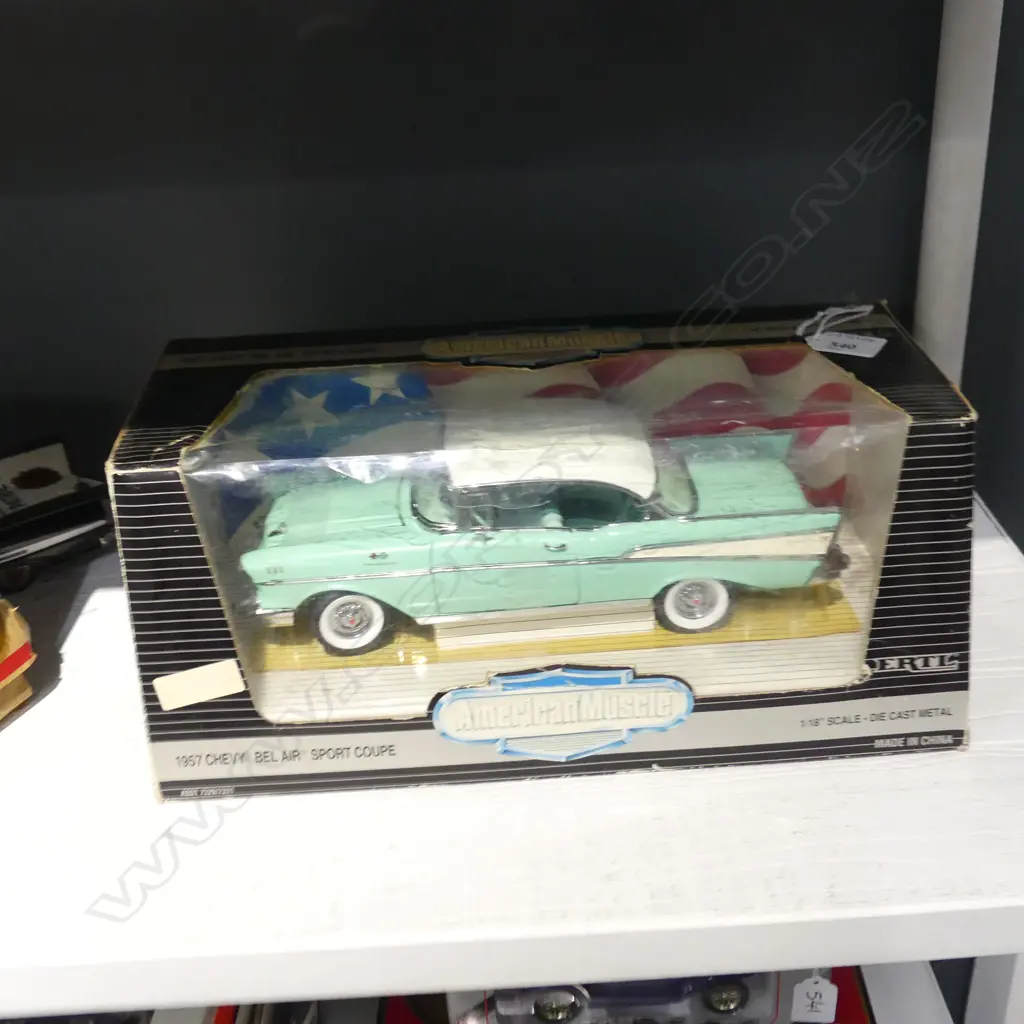 MINT & BOXED AMERICAN MUSCLE 1957 CHEV L370MM Image 1++