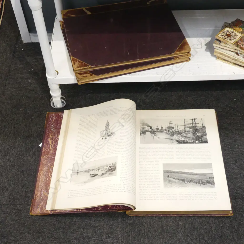 3  LATE 19thC VOLS. PICTURESQUE ATLAS OF AUSTRALASIA Image 1++