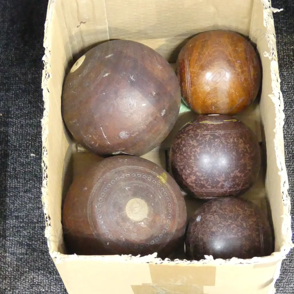 5 VINTAGE BOULES BALLS Image 1++