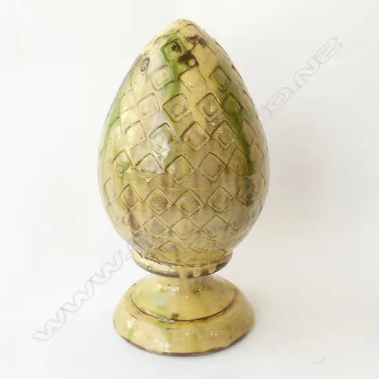 GLAZED POTTERY FINIAL H.365mm