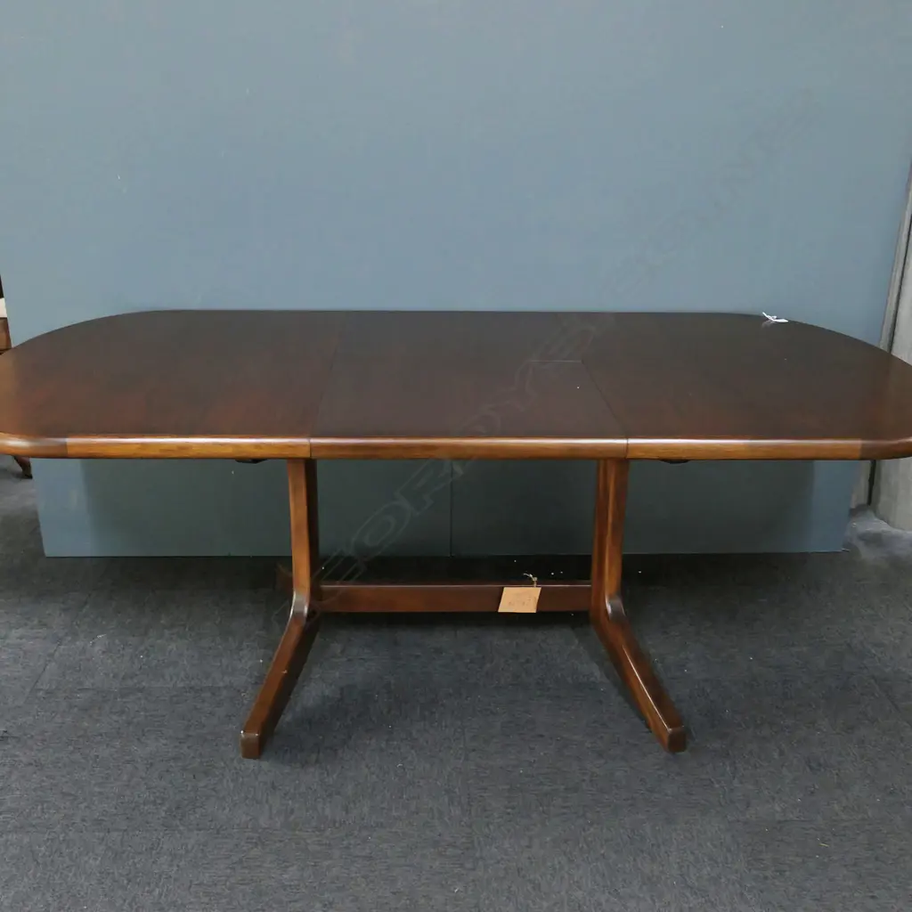 MID CENTURY MAHOGANY EXTENSION DINING TABLE 1070x1510x750mm (INTERNAL LEAF ADDS 560mm) Image 1++