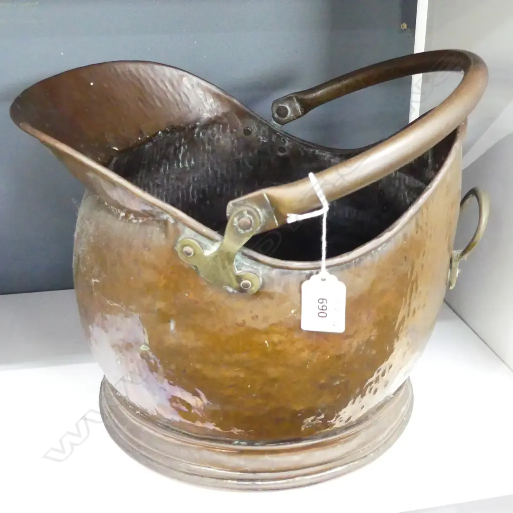 COPPER COAL BUCKET Image 1++