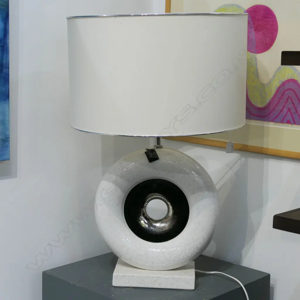 LG CONTEMPORARY WHITE TABLE LAMP H.780mm 'MILLENNIO' MADE IN ITALY Image 1++