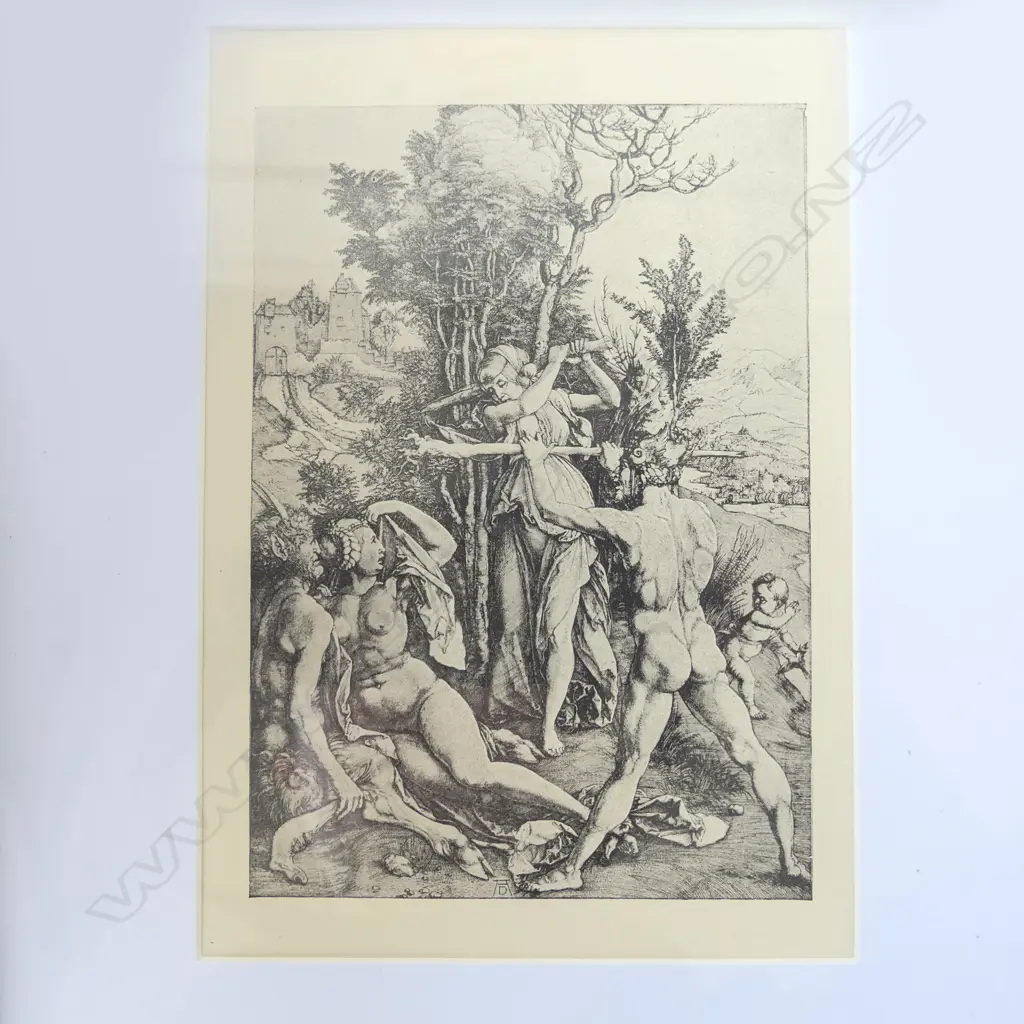 TWO ANTIQUE ALBRECHT DURER ETCHINGS The Knight and the German Soldier and Hercules at the Crossroads (1913)  170 x 100mm Image 1++