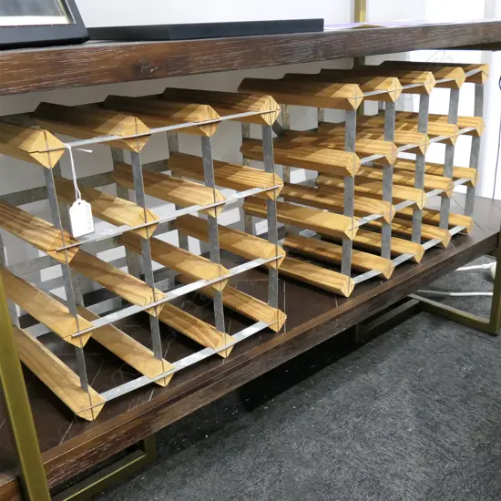 2 INDUSTRIAL STYLE WINE RACKS; 3x3 / 3x4 325x225x420mm