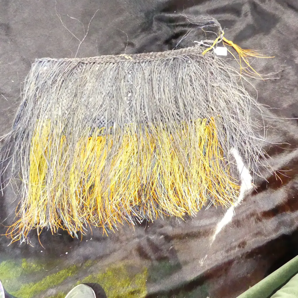 WOVEN FLAX SKIRT L.950mm Image 1++