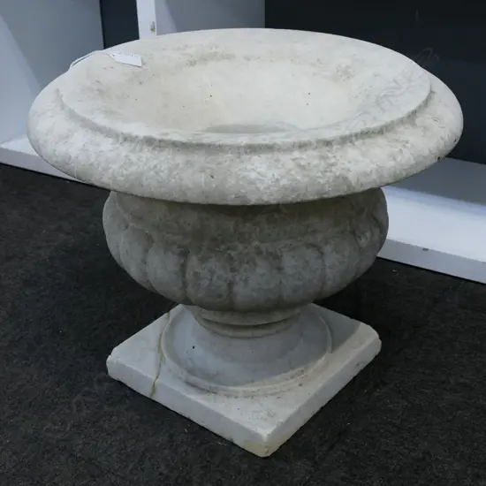 MARBLE GARDEN PLANTER H.400mm, dia. 420mm REPAIRS