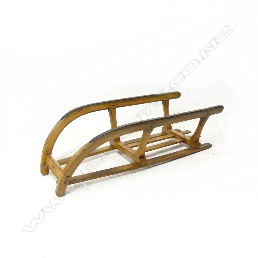 VINTAGE WOODEN SLEIGH L.850mm Image 1++