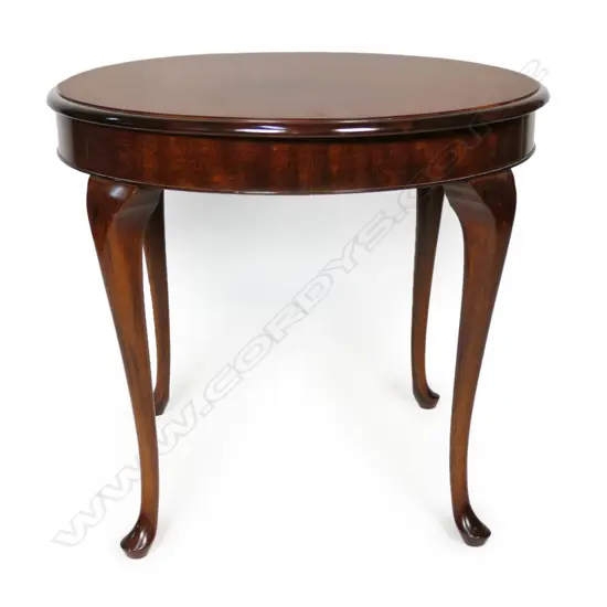 MAHOGANY CIRCULAR SIDE TABLE 635mm dia, H.550mm
