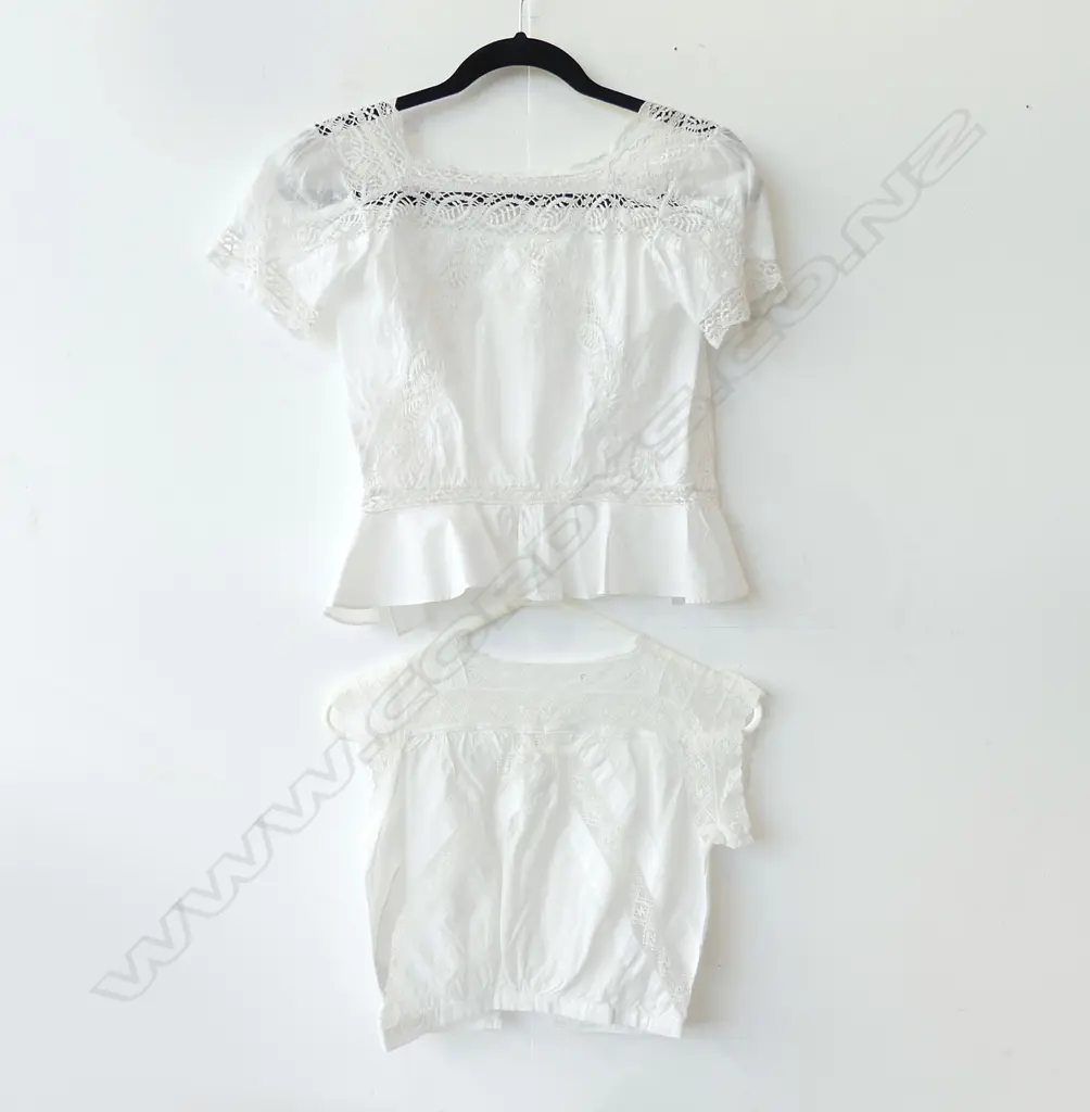2 VICTORIAN LACE CAMISOLES Image 1++