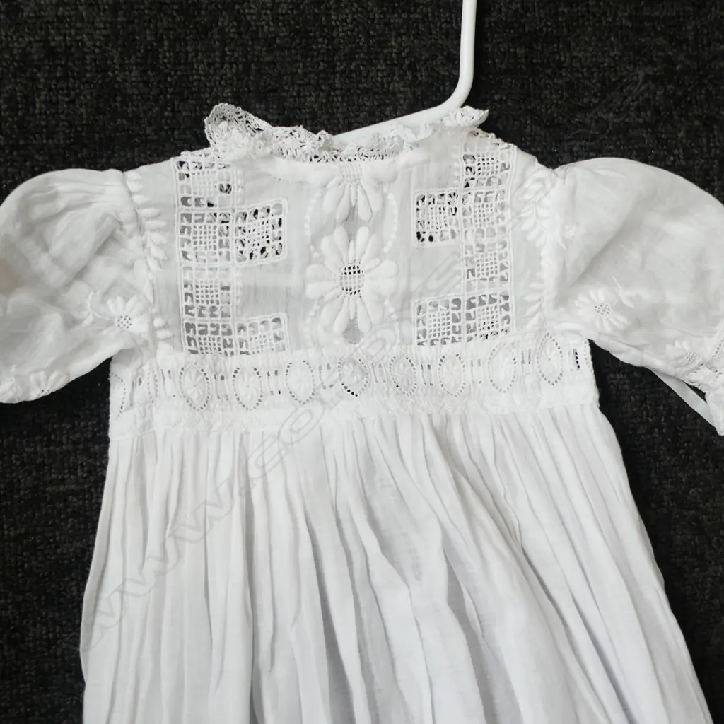 2 ANTIQUE LACE CHRISTENING GOWNS Image 1++