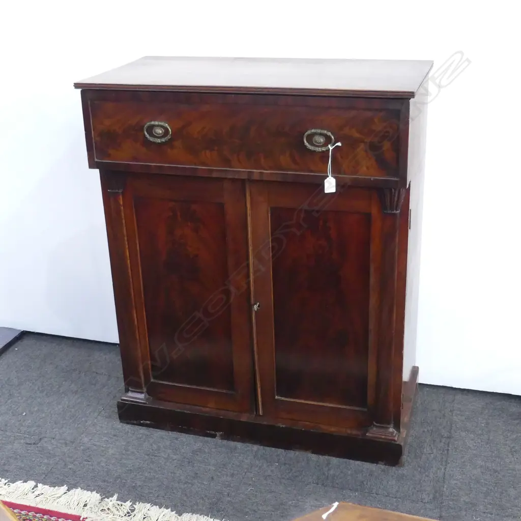ANTIQUE MAHOGANY CHIFFONIER 810x405x985mm unusually small proportions Image 1++