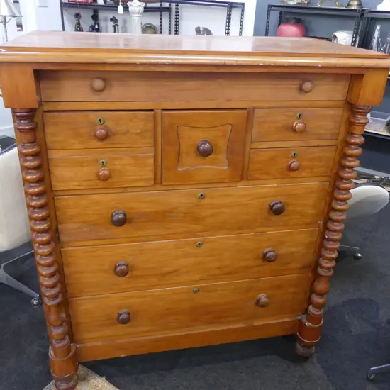 EARLY 20thC SCOTCH CHEST, BORER 1200x600x1375