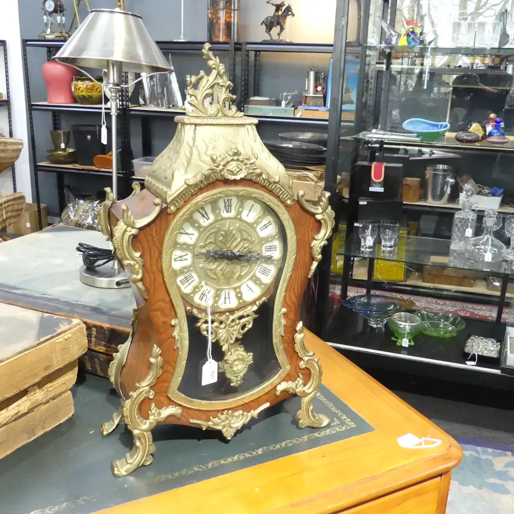ANTIQUE STYLE 'SCALET' MANTLE CLOCK H.570mm Image 1++