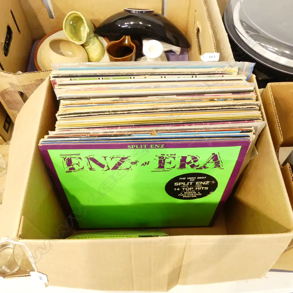 ASST. RECORDS; SPLIT ENZ, BEATLES, U2, MEATLOAF, ELTON, ETC Image 1++