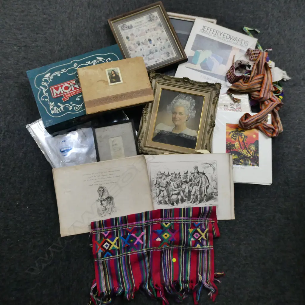 ASST. ARTWORKS, MADONNA SEX BOOK (WRAPPED), AIR NZ MONOPOLY ETC Image 1++