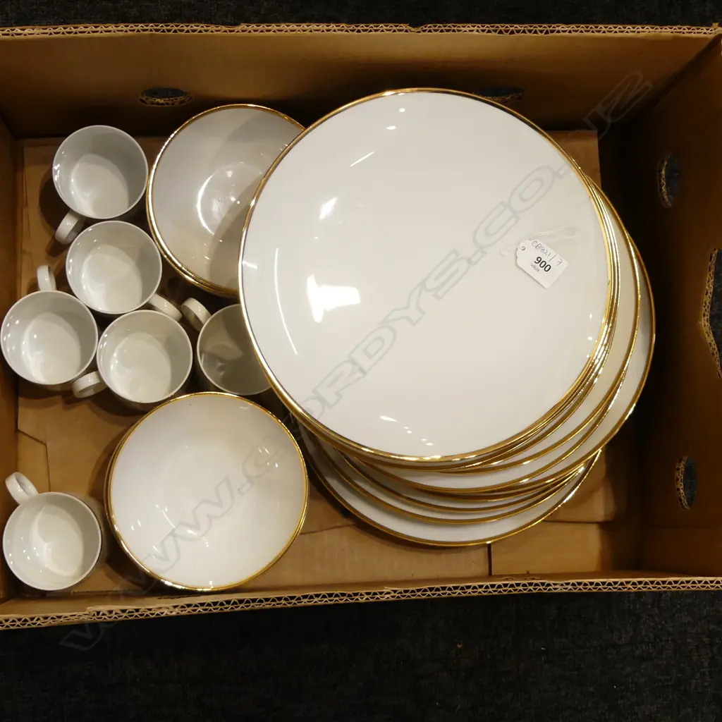 THOMAS DINNER SET; GOLD RIM Image 1++