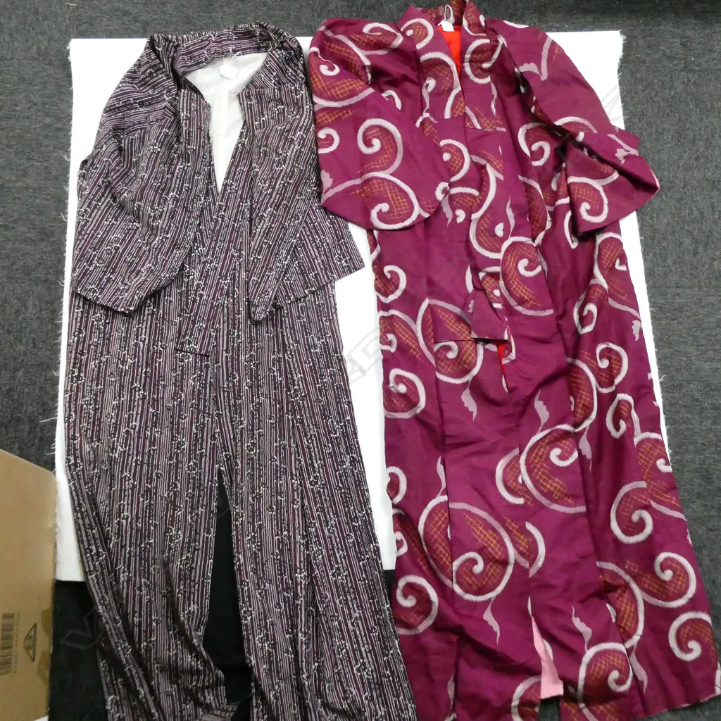 2 PURPLE KIMONO ROBES Image 1++
