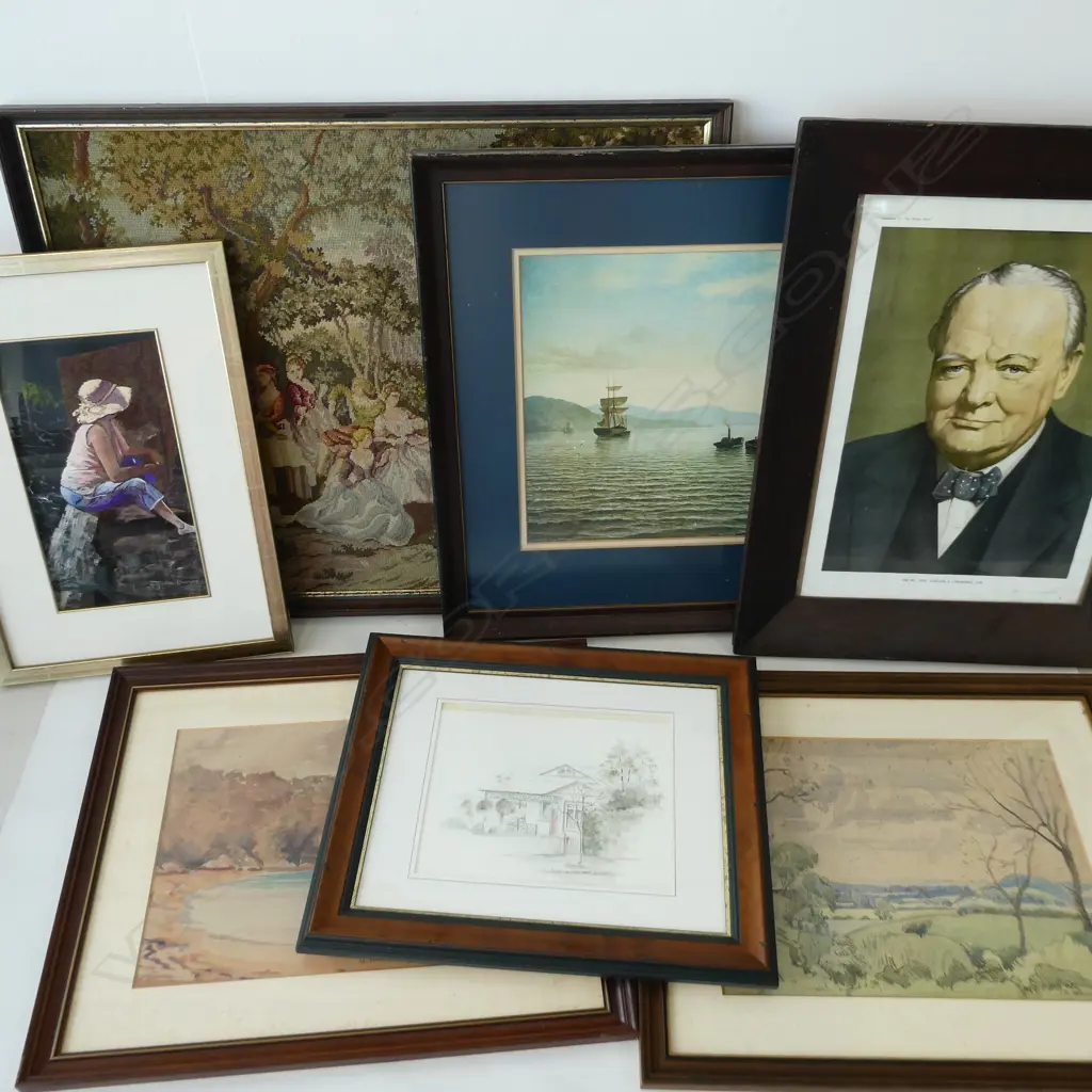 ASST. ARTWORKS INCL. 2 G. NELSON WCs ETC Image 1++