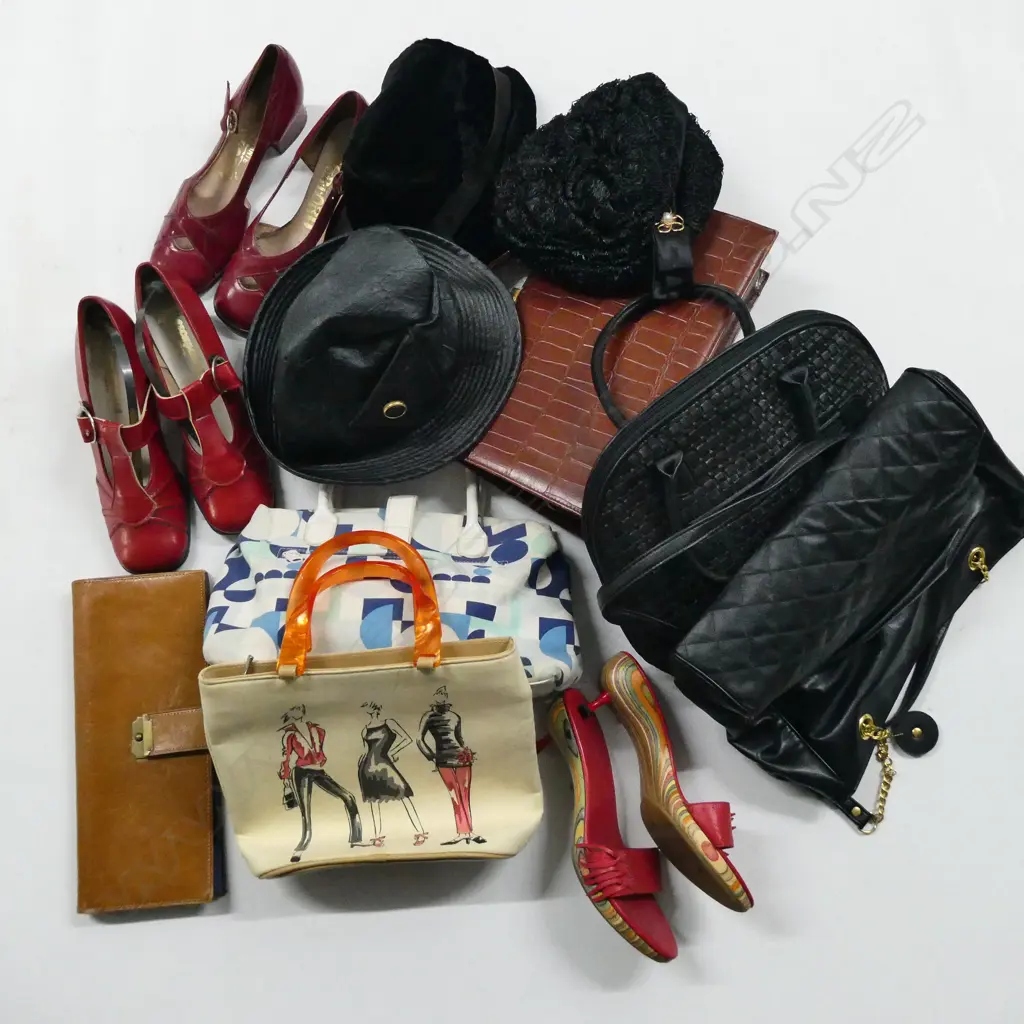 VINTAGE BAGS, SHOES, HATS ETC Image 1++