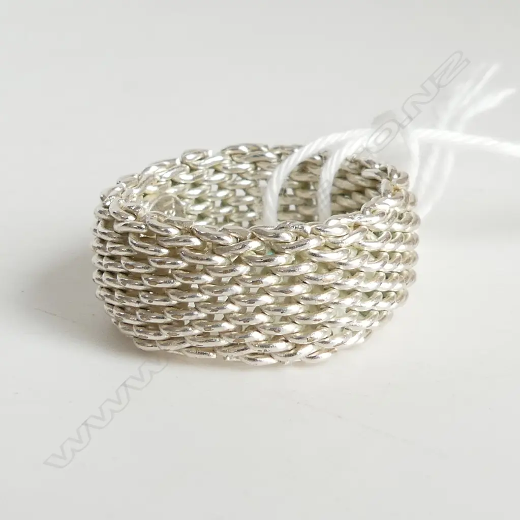 TIFFANY 925 SILVER RING 5.3 GR SIZE L Image 1++