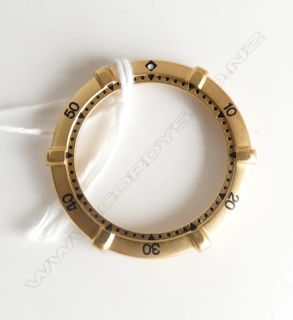 GOLD? TAG HEUER WRIST WATCH BEZEL 32mm dia - NEW & GENUINE testing as 18ct but probably gold plate Image 1++