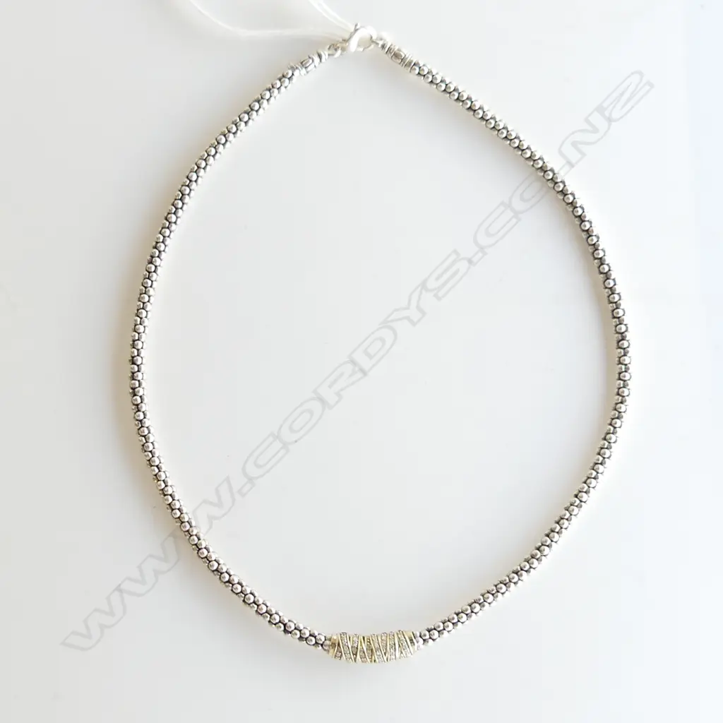 LAGOS STG & 18CT CHOKER 40 GR L.400mm Image 1++