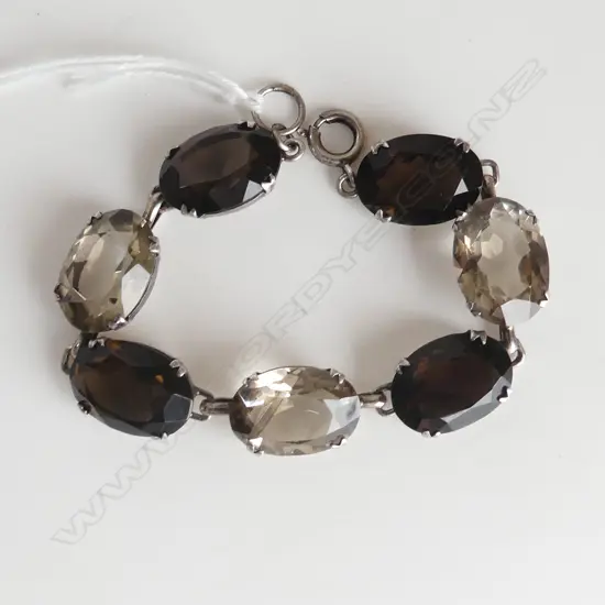 STG & SMOKEY QUARTZ BRACELET
