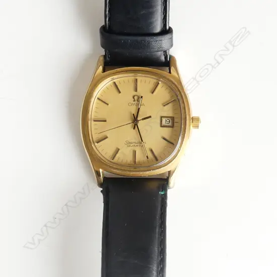 VINTAGE GILT OMEGA SEAMASTER GENT'S WRISTWATCH running