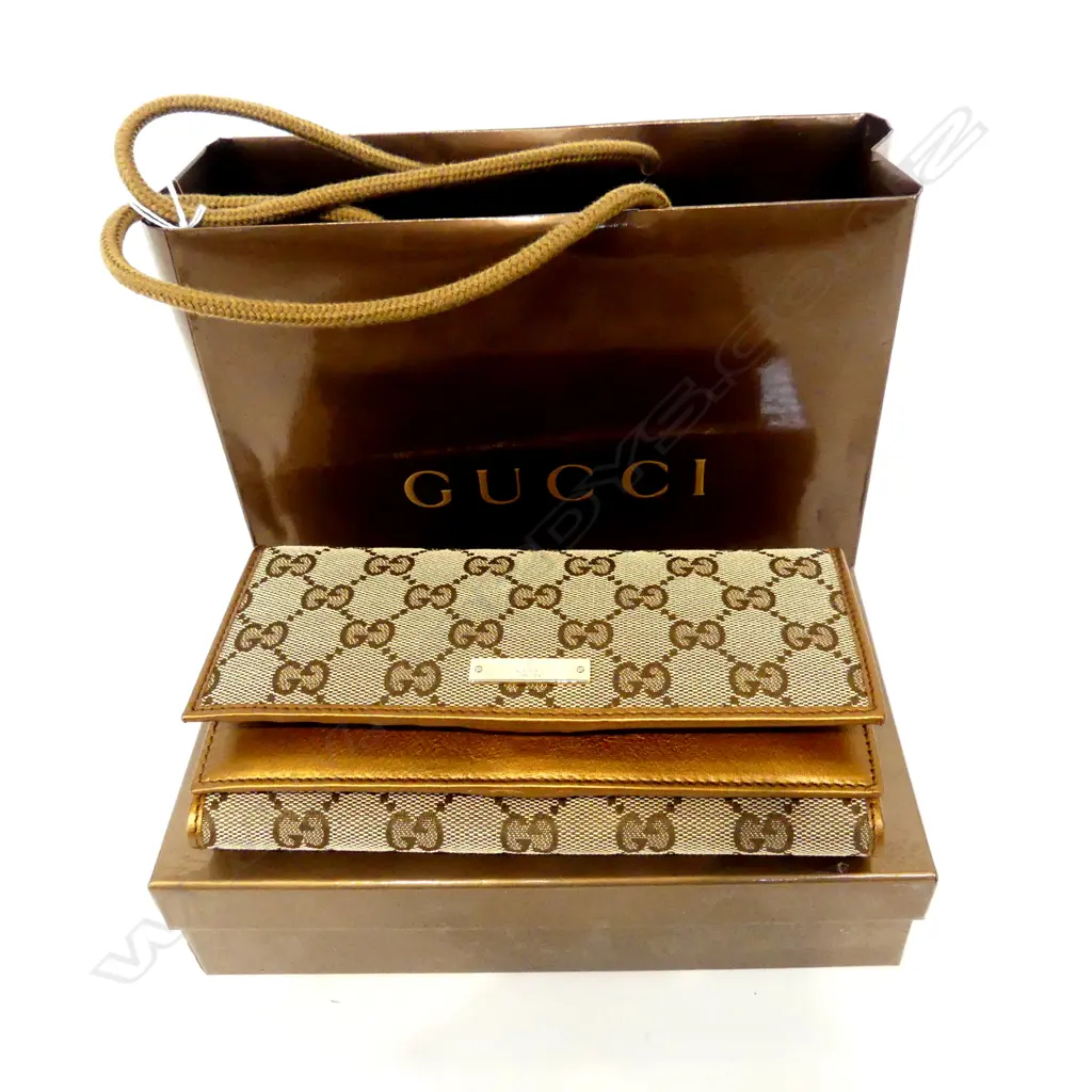 GUCCI WALLET W.180mm BOXED w. CERT. Image 1++