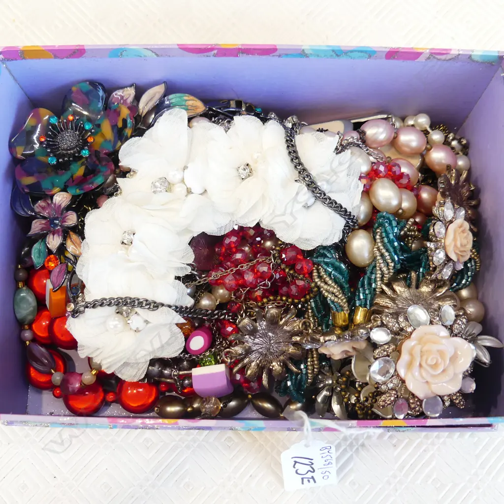 TRAY OF COSTUME JEWLERY Image 1++