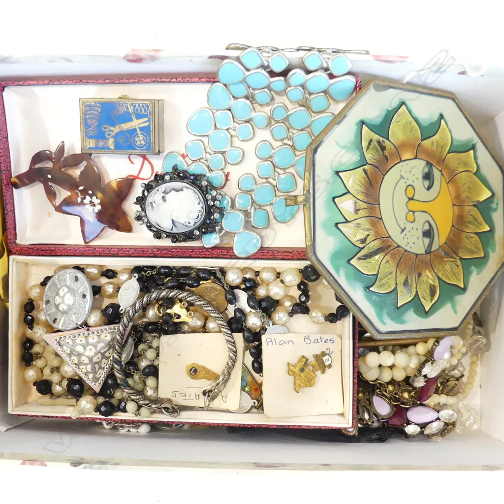 TRAY OF COSTUME JEWLERY Image 1++