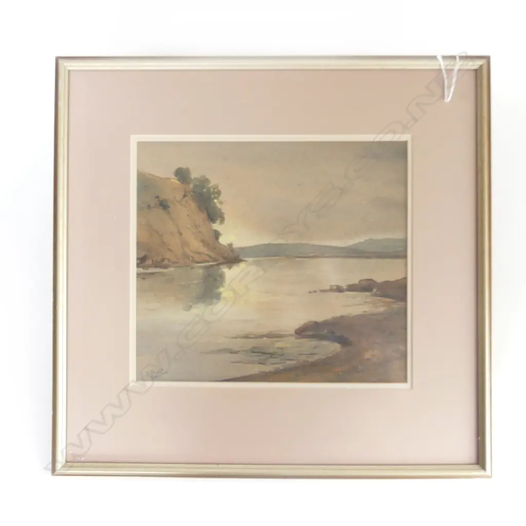W. J. RUSH (NZ 1872-1965) 'SUNRISE' WC 270x305mm Image 1++