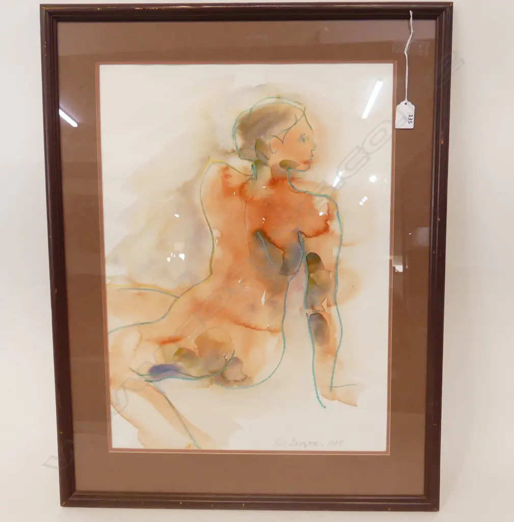 SIGNED NUDE W/C 545x400mm Image 1++