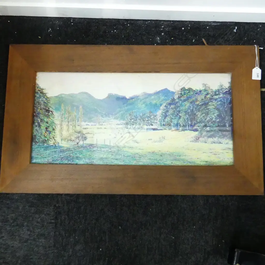 PETER A. BROCK, LANDSCAPE OIL, 1995 265x560mm Image 1++