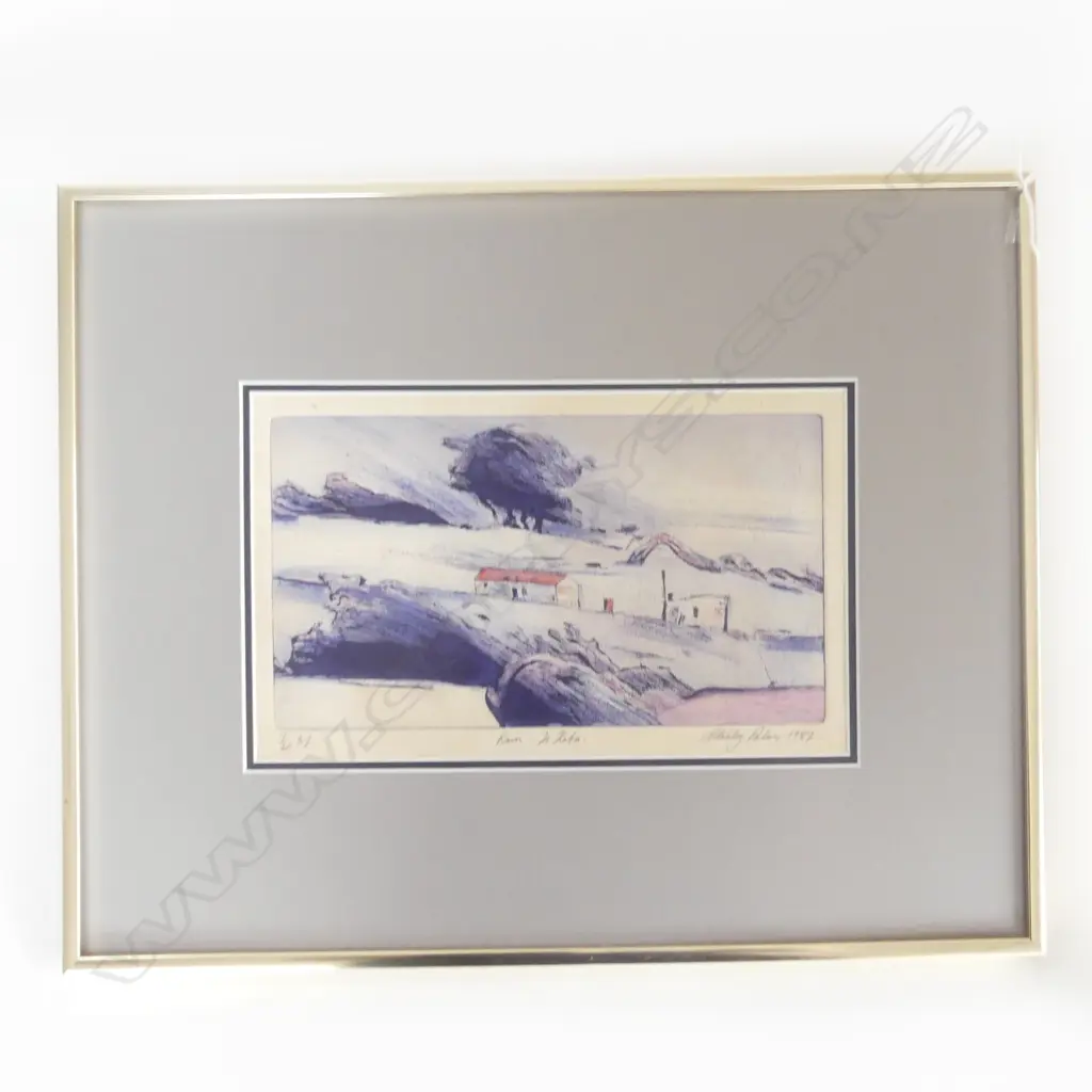 STANLEY PALMER 'RAIN TE KAHA' ETCHING 1982 7/60 185x300mm Image 1++