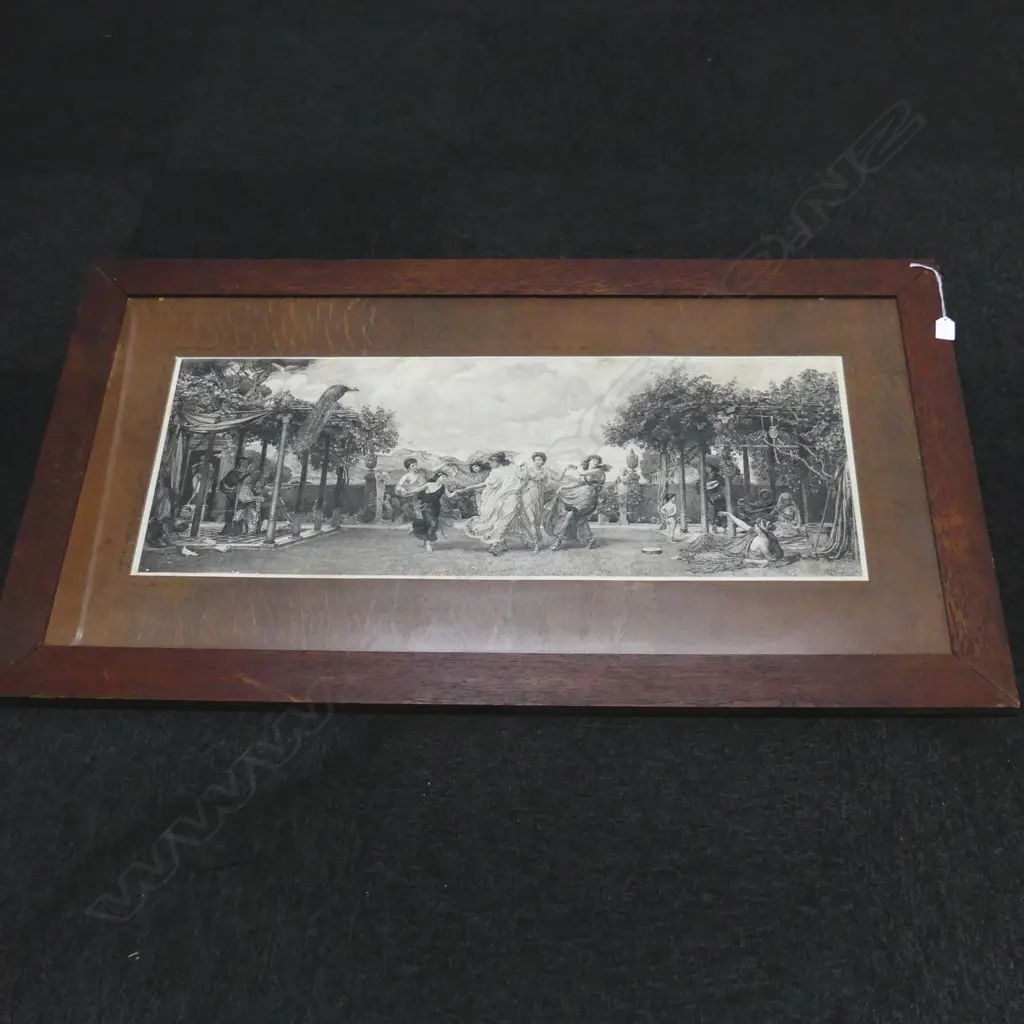 LG EARLY 20thC ETCHING - CLASSICAL SCENE - 330x890 Image 1++